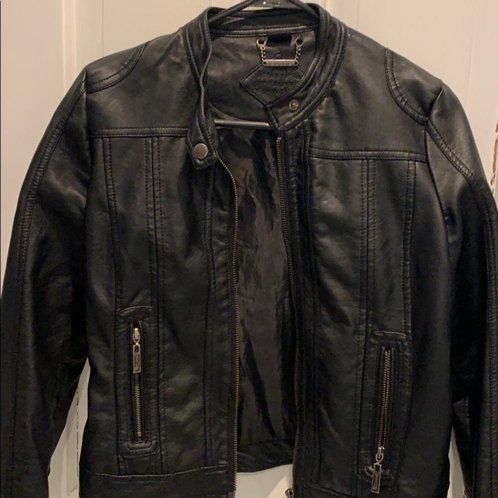 CS Women’s Black Faux Leather jacket